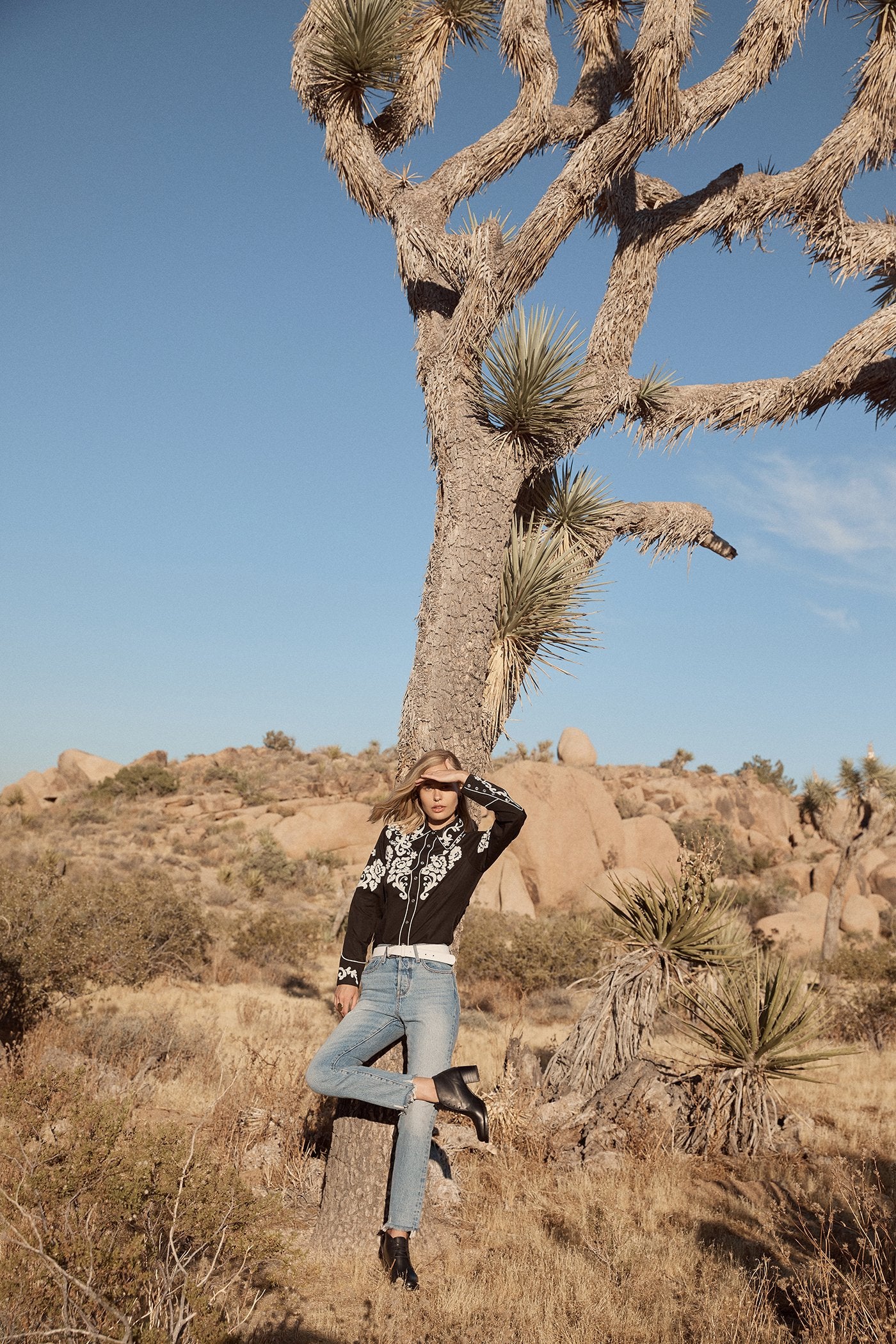 Womens Starr Black - Lace-up Leather Boots - Ranch Road Boots™ Model